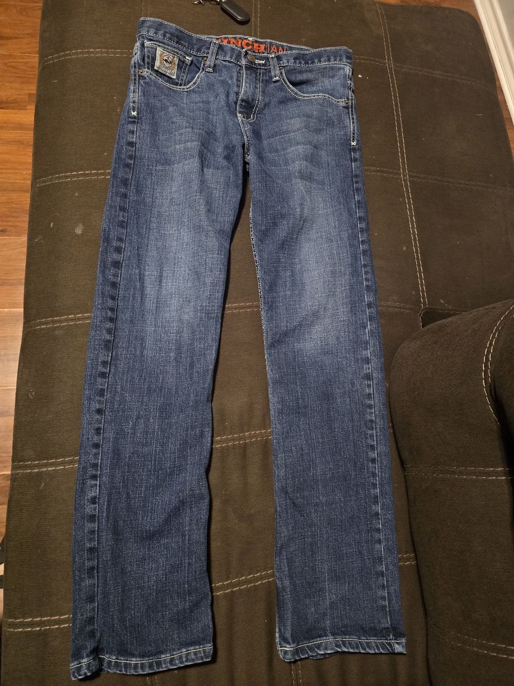 Cinch Men's Straight Leg Denim Jeans in Medium Blue